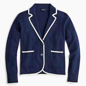 J Crew Schoolboy Sweater Blazer navy/natural